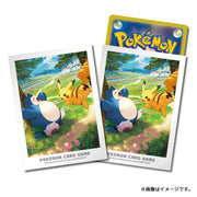 Pokemon Card sleeves Kanto Adventure Pikachu and Snorlax