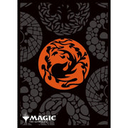 MTG Card Sleeves MANA MINIMALIST Red Mana (Pattern) (80 Sleeves)