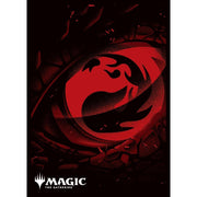 MTG Card Sleeves MANA MINIMALIST Red Mana (Symbol) (80 Sleeves) (MTGS-301)