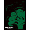 MTG Card Sleeves MANA MINIMALIST Green Mana (Symbol) (80 Sleeves) (MTGS-302)