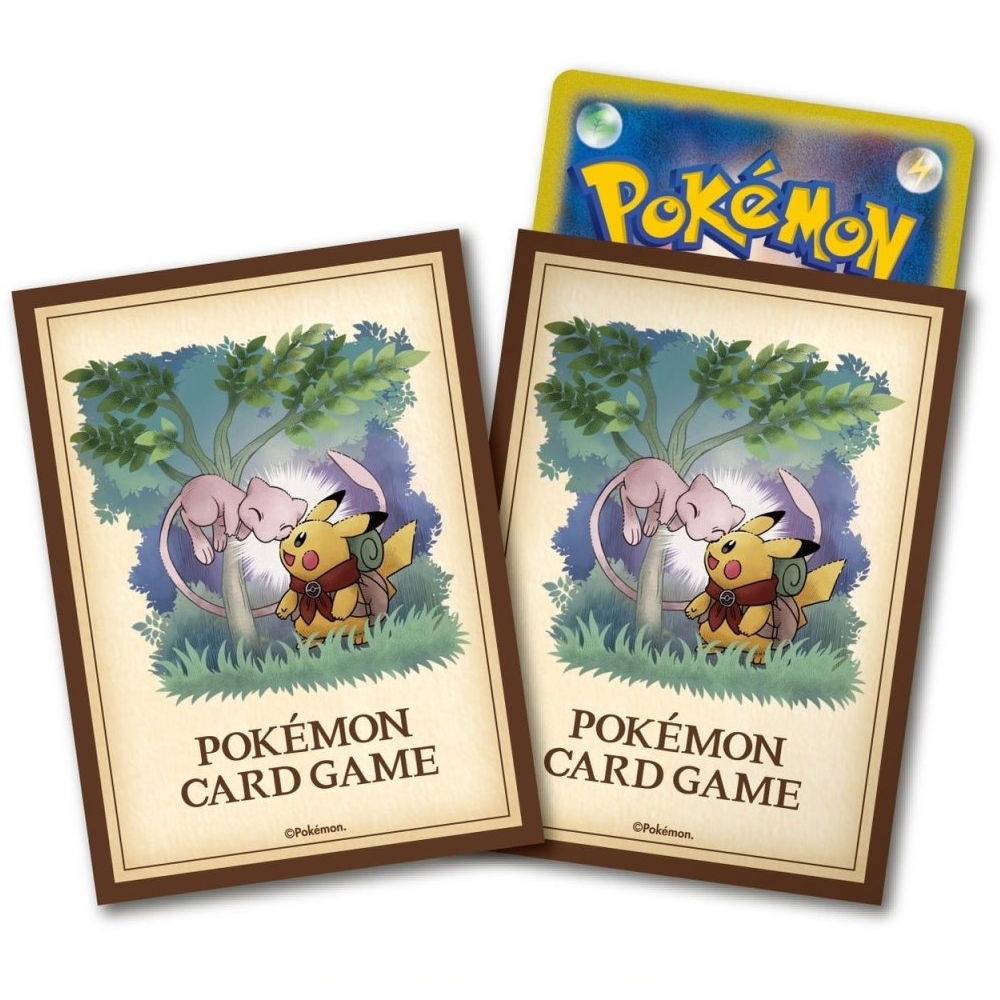 Pokemon Card Sleeves PIKACHU ADVENTURE PIKACHU and MEW