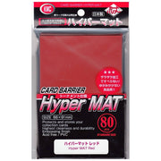 KMC Hyper Mat RED Card Barrier (80 Pcs) Standard Size Sleeves