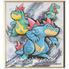 Pokemon Shikishi Art Boards #2-03 Totodile, Croconaw, Feraligatr