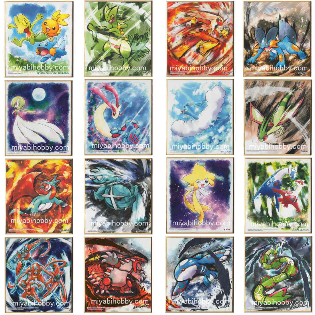 Pokemon Shikishi Art Boards Part3 16pcs Set (ALL Include) Pokemon Shikishi Art Boards Part3 16pcs Set (ALL Include)