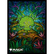 MTG Card Sleeves: Stain Glass Ver. Forest (80 Sleeves/Pack)